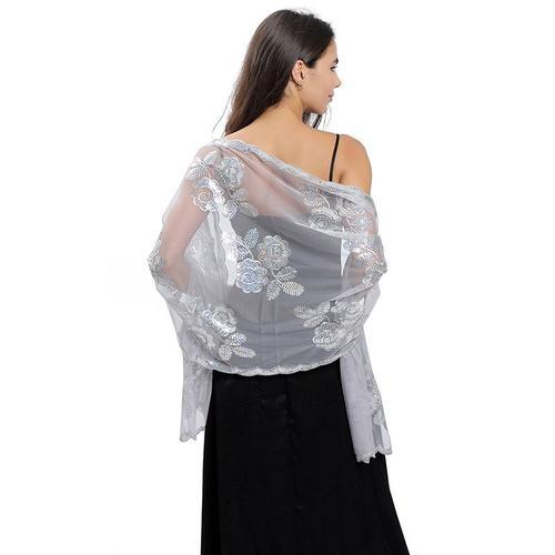 Capes en mousseline de soie pour femmes,accessoires de mariage,enve... on Productcaster.