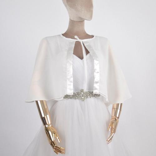 Robe en mousseline de soie noire pour femme,cape de mariage,robe de... on Productcaster.