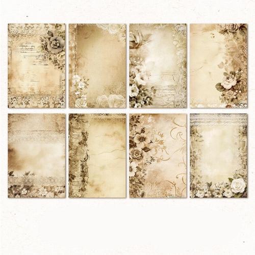 Jianqi-Bloc-Notes De Collage Vintage,Fournitures De Scrapbooking Br... on Productcaster.