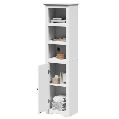 Vidaxl Armoire De Salle De Bain Bodo Blanc 44x30x160 Cm on Productcaster.