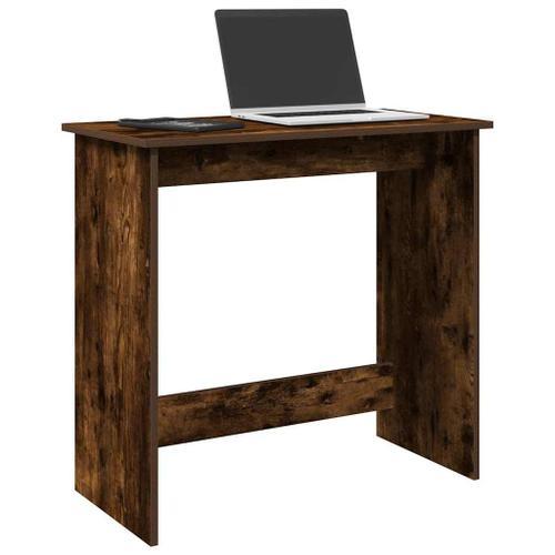 Vidaxl Bureau Chêne Fumé 80x40x75 Cm Bois D'ingénierie on Productcaster.