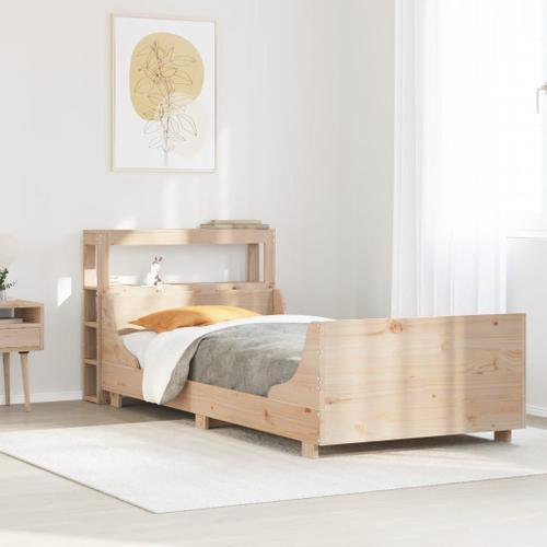 Vidaxl Cadre De Lit Sans Matelas 90x190 Cm Bois De Pin Massif on Productcaster.