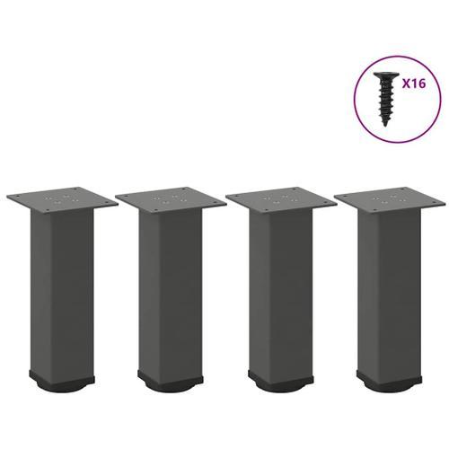 Vidaxl Pieds De Table Basse 4 Pcs Anthracite 42-44 Cm Acier on Productcaster.