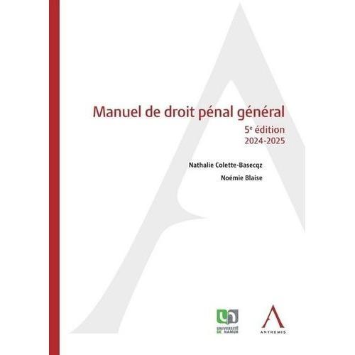 Manuel De Droit Pénal Général on Productcaster.