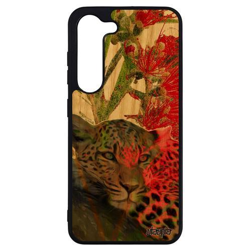 Coque Silicone Leopard Guepard Jaguar Samsung Galaxy S23+ Plus Bois... on Productcaster.