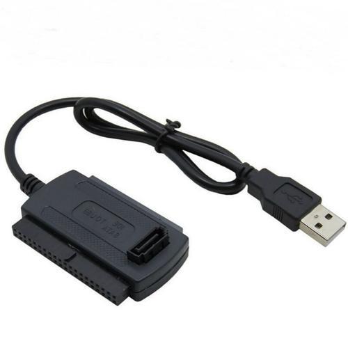 Câble de conversion USB 2.0 vers IDE/SATA 3 en 1, adaptateur de dis... on Productcaster.