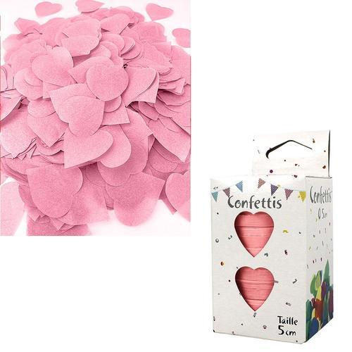 CONFETTIS DE SCÈNE COEUR 80G - ROSE on Productcaster.