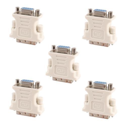 Adaptateur DVI mâle 5X (DVI - D 241) vers VGA femelle (15 broches) on Productcaster.