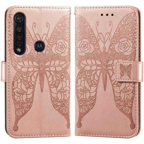 Etui En Pu Cuir Portefeuille Coque Pour Motorola Moto G8 Plus Smart... on Productcaster.