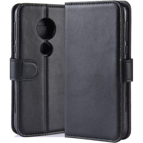 Coque Moto G7 Play Etui Housse À Rabat En Cuir Flip Leather Case Co... on Productcaster.