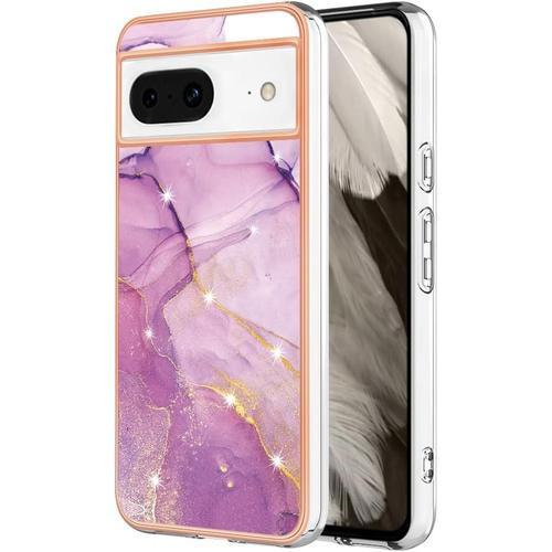 Coque Pour Google Pixel 8 Étui, Imprimé Brillants Motif De Marbre T... on Productcaster.