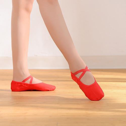 Chaussures De Ballet En Toile Pour Filles,Pantoufles De Danse,Pour ... on Productcaster.