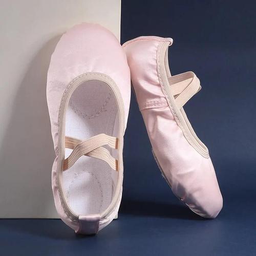 Chaussures Pointues En Satin Pur Pour Enfants,Rose,Bleu Chair,De 23... on Productcaster.