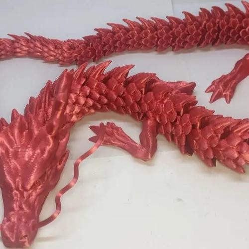 Rouge Soie - 55 Cm - Ornements De Dragon Chinois College En 3d, Orn... on Productcaster.