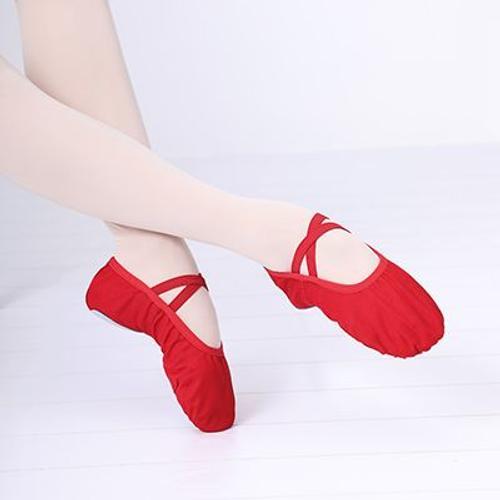 Chaussures De Ballet En Toile Pour Femmes,Pantoufles De Danse Pour ... on Productcaster.