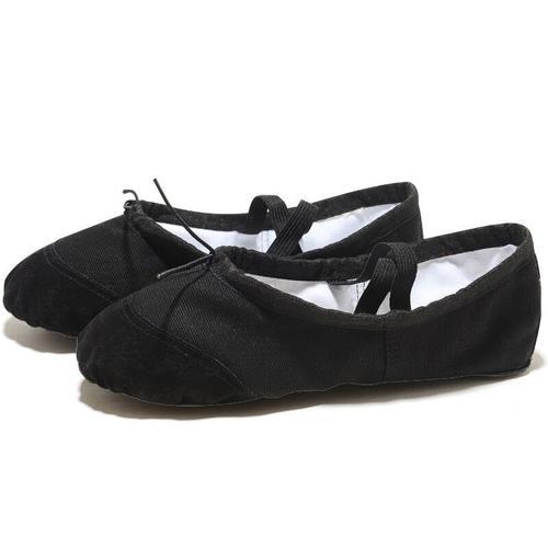 Pantoufles De Yoga En Tissu/Cuir,Chaussures De Danse De Ballet En T... on Productcaster.