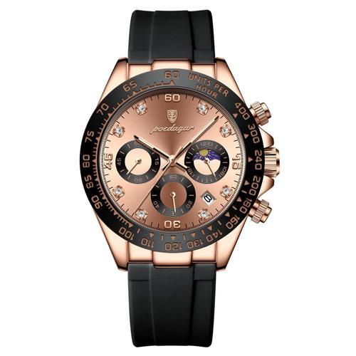 Or Rose Or C - Poedagar-Montre De Luxe Pour Homme, Chronographe, Ét... on Productcaster.