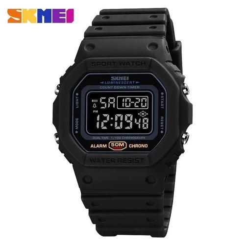 Noir - Skmei ¿ Montre Numérique De Sport Pour Hommes, 2 Temps De Co... on Productcaster.