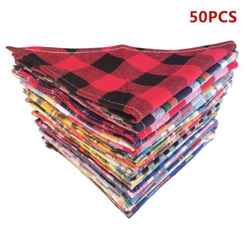 Lot De Bandana À Carreaux Pour Petits Et Grands Chiens,En Vrac,Visa... on Productcaster.