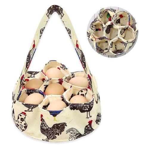 Panier de collecte d¿oeufs avec 7 pochettes oeufs panier de collect... on Productcaster.