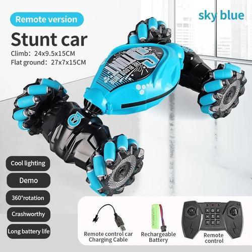 Une Seule Dérive Bleue - Voiture Cascadeuse Rc Avec Lumière Led, In... on Productcaster.