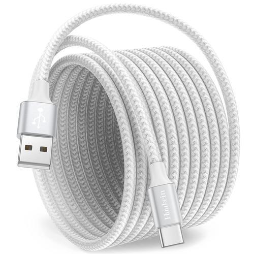 Cable USB C 3M, Long Câble USB A vers USB C Charge Rapide Nylon Tre... on Productcaster.