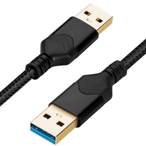 Câble USB 3.0 mâle vers mâle, câble de données haute vitesse USB A ... on Productcaster.