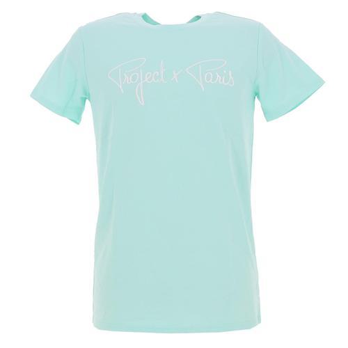 Tee Shirt Manches Courtes Project X Paris T-Shirt Turquoise on Productcaster.