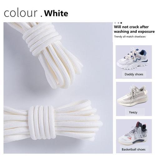 Lacets Ronds En Caoutchouc Blanc Cassé Pour Baskets,Bande Lumineuse... on Productcaster.