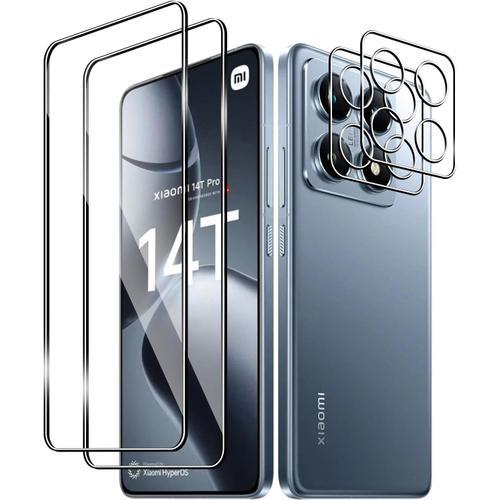 Verre Trempé Pour Xiaomi 14t Pro, 2 Pièces Film Protection Écran Et... on Productcaster.