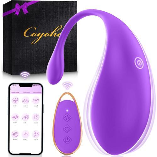 Vibromasseur Sex Toy¿S Femme Avec App,Vibromasseurs Feminin Oeuf Vi... on Productcaster.