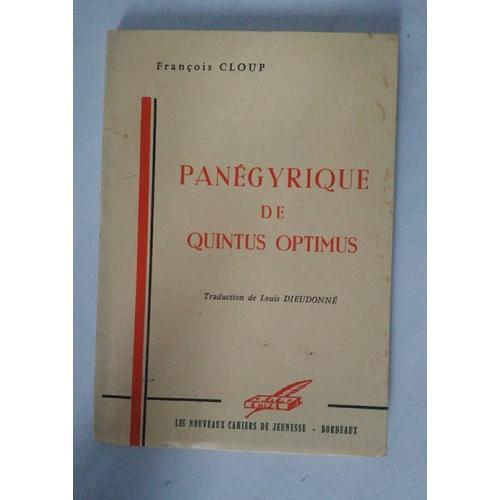 Panégyrique De Quintus Optimus on Productcaster.