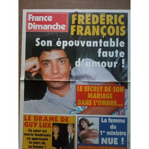 Affiche Une France Dimanche Frédéric François on Productcaster.