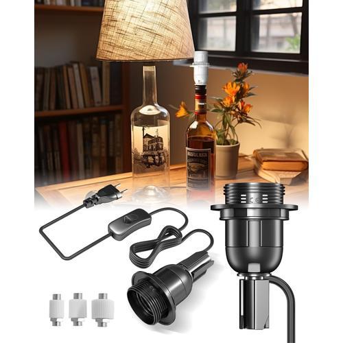 E27 Support De Lampe De Bouteille Avec Interrupteur Et Prise, Kit D... on Productcaster.