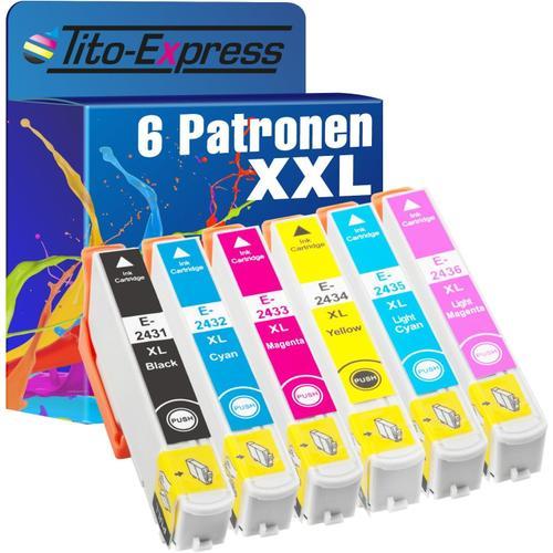 Lot de 6 x Cartouches XXL pour Epson te2431 te2432 te2433 te2434 te... on Productcaster.