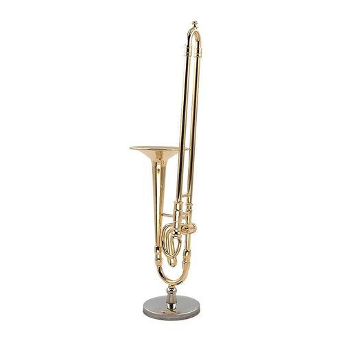 Modèle De Trombone Miniature En Cuivre Pur De 12 Cm Avec Support Mo... on Productcaster.