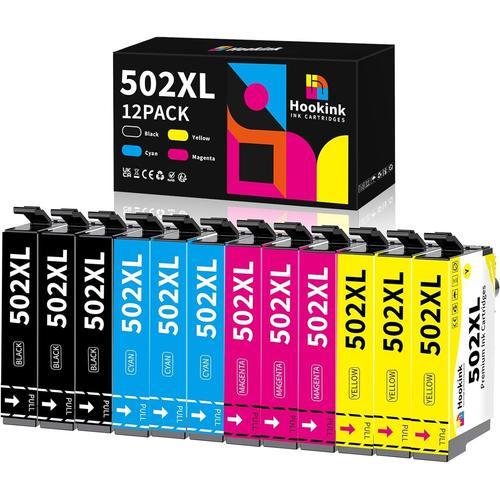 Lot de 12 502XL Cartouches d'encre compatibles pour Epson 502 502XL... on Productcaster.