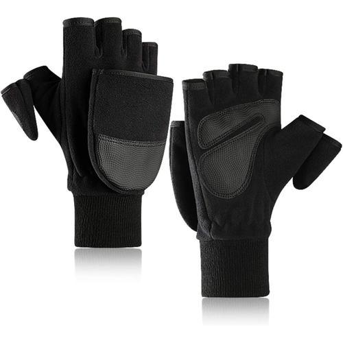 Hiver Gants Sans Doigts En Polaire Mitaines,Gants Coupe-Vent Thermi... on Productcaster.