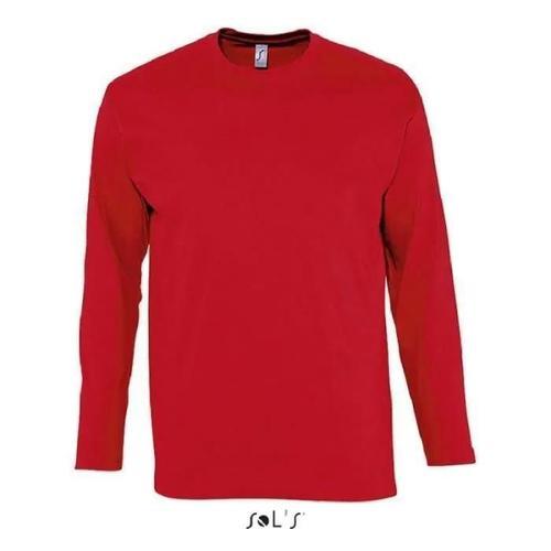 T-Shirt Homme Sol's Monarch Rouge - Coupe Droite - Manches Courtes ... on Productcaster.