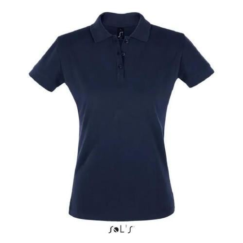 Polo Femme French Marine - Xl - Manches Courtes - Coupe Cintrée on Productcaster.