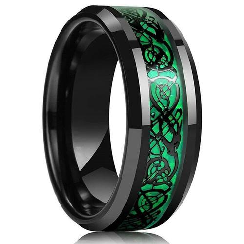 Bague De Mariage En Tungstène Noir Pour Homme,Anneau De Promesse,In... on Productcaster.