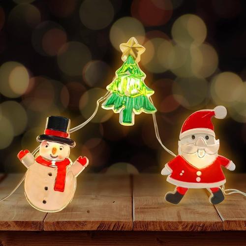 Guirlande lumineuse de Noël - 2 m - 20 LED - Père Noël - Bonhomme d... on Productcaster.