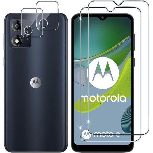 Pour Motorola Moto E13 Verre Trempé, 2+2 Pièces Protecteurs D'écran... on Productcaster.