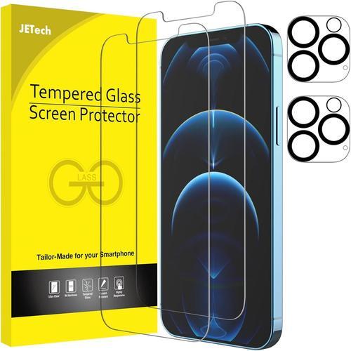 Verre Trempé Pour Iphone 12 Pro Max 6,7 Pouces Avec Protection D'ob... on Productcaster.