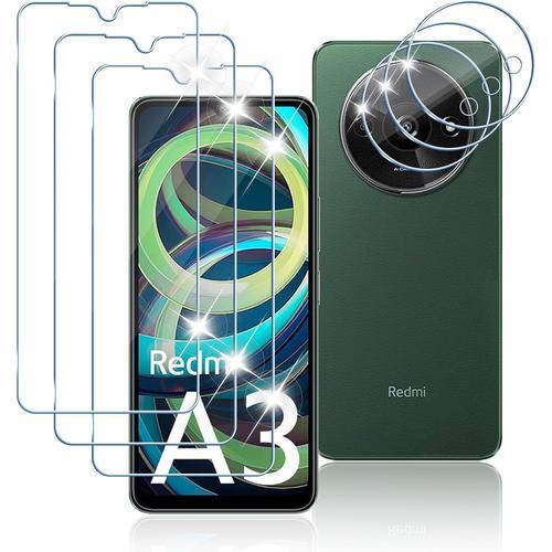 Verre Trempé Pour Xiaomi Redmi A3, Contenir 3 Protection Écran Et 3... on Productcaster.