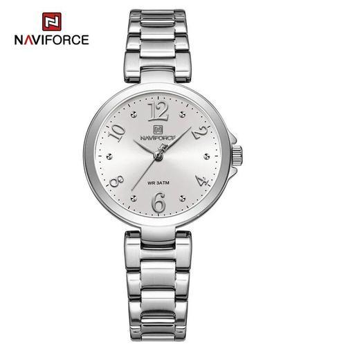 Naviforce-Montre À Quartz En Acier Inoxydable Pour Femme,Montre-Bra... on Productcaster.