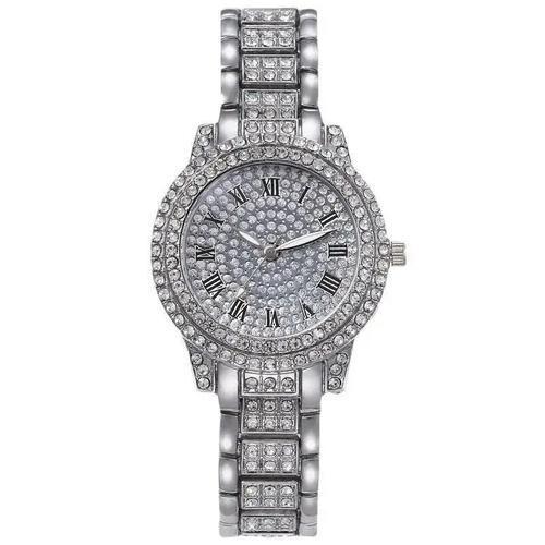 Montre De Luxe En Diamant Pour Femme,Montre-Bracelet À Quartz En Ac... on Productcaster.