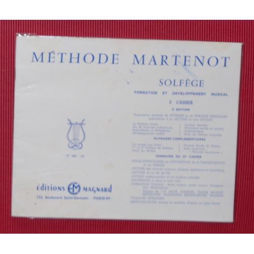 Méthode Martenot Solfège - Formation Et Développement Musical - 2e ... on Productcaster.