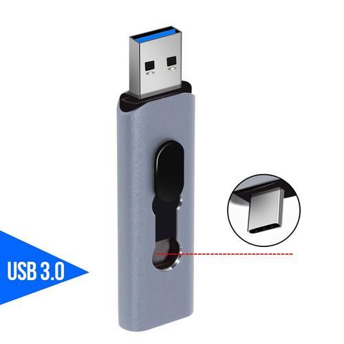 Clé USB 128 OTG 2 en 1 de type C,support à mémoire de 32 Go 64 Go 2... on Productcaster.