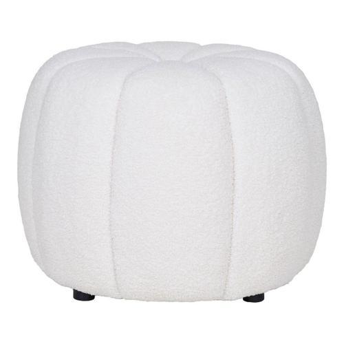 Pouf Paisley, Blanc, 48x48x38 Cm on Productcaster.